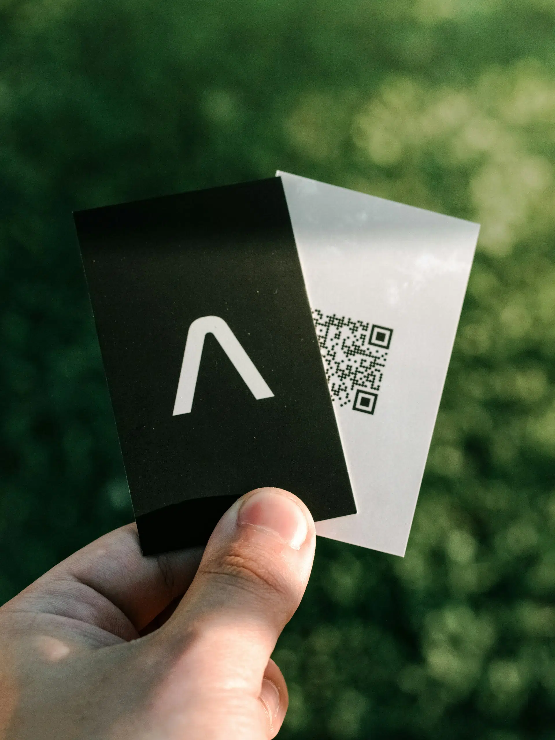 QR-Code auf Visitenkarte
