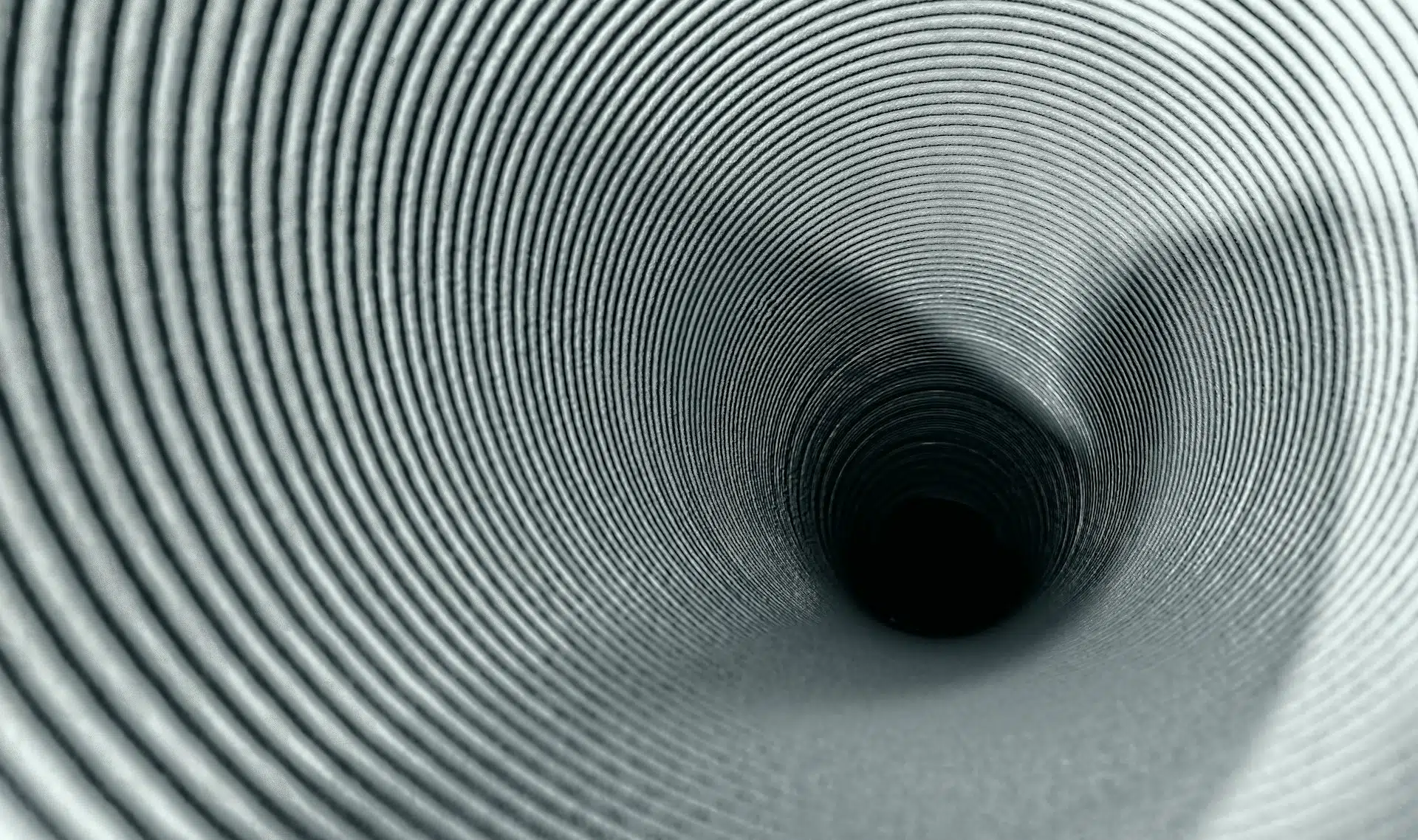 funnel Trichter Blick von inne